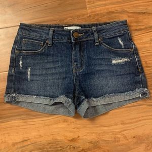 Girls denim shorts from Tillys